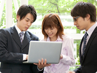 会話している様子